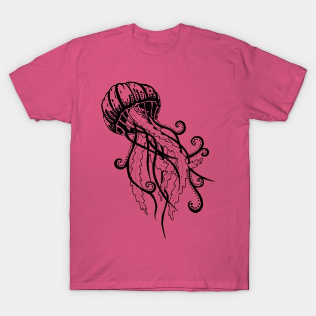 Transparent Jellyfish T-Shirt by MissLohva